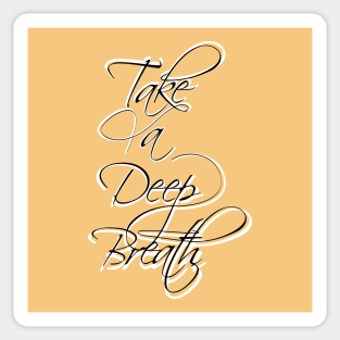 Aesthetic Breathe Lettering Sticker